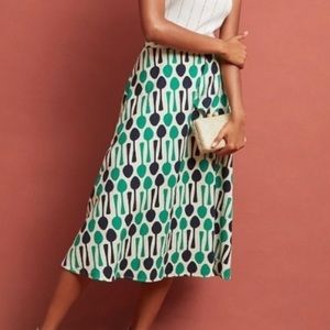 Anthropologie Eva Franco Whimsy Midi Skirt